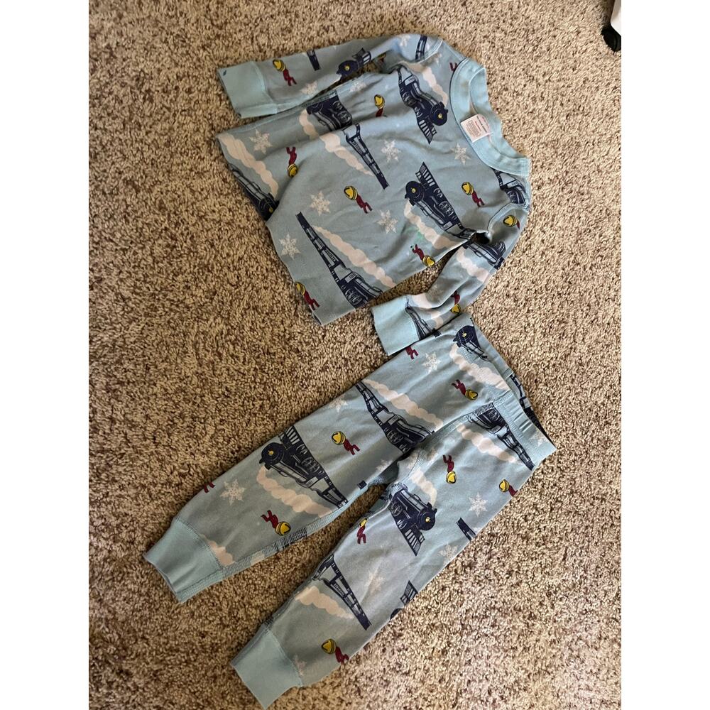 Hanna Andersson unisex 2t Polar Express pajamas